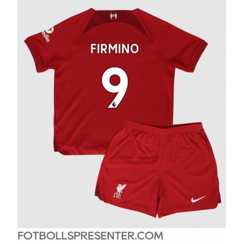 Liverpool Roberto Firmino #9 Hemmatröja Barn 2022-23 Kortärmad (+ korta byxor)